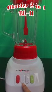Advance BL-11 Blender Kaca Multifungsi 2in1 Dry Mill Wet Mill 250W Garansi 1 Tahun Resmi