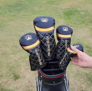 Cover gậy golf Honma Beres chất liệu ngoài da cao cấp bên trong lót nỉ chống xước bề mặt gậy golf