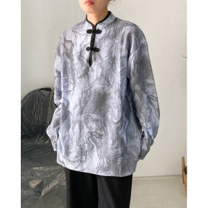 Thin Long Sleeve Loose Fit Overhead Shirt Womens Style Pure Color Casual Collar Button Detail Other Material 100% Autumn Trend