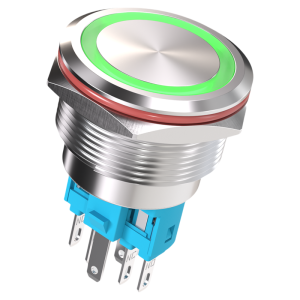 LANBOO | Illuminated Water-resistant Lockable Reset Power Start Metal Button Switch 22mm