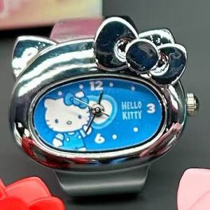 Specifie style,Hello Kitty Rainbow Dream Journey Series Ring Watch ,Cute Finger Watch Accessory Birthday Gift Design Ready Stock