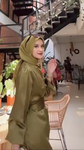 Sasya.clo - Vanya Long Dress Bahan Satin Silk Premium Size M L XL / Baju Gamis Wanita Terbaru 2025 / Gamis Kondangan Wanita / Baju Wanita Terbaru 2025 / Dress Wanita Kekinian Viral