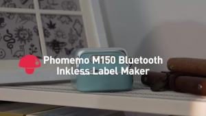 Phomemo M150 Thermal Label Printer Portable Bluetooth Inkless Label Maker Supermarket Home Commercial Smart Sticker Machine for Android/IOS Phone