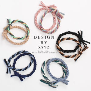 New 2026 High Elasticity Durable Hair Ties Elastic Bands Girls Hair Accessories High Ponytail Small Leather Cover Headwear