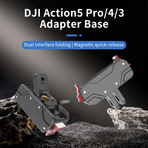 Newly upgraded Magnetic Base Mount Adapter Quick Release Base Mount anti-slip and shock absorption for DJI Action 3/4/5 Pro