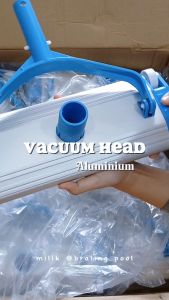 Vacuum Head Aluminium/ Vakum Kolam Renang 4 Roda Sikat Bawah