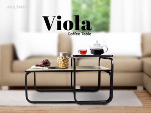Meja Tamu Tumpuk Nested Coffee Table Meja Kopi -  Seahorse VIOLA 120x60 T45 Stainless Minimalis Knockdown