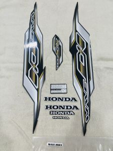 Bộ tem decal dán xe máy Honda Wave a Wave alpha Wave anpha đời 2023 màu đen zin thái siêu đẹp