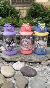 Ready Stock-600ML Kids Cinnamoroll Melody Kuromi KT Bottle with Straw and Handle & Strap BPA Free Drinking Bottle Water ✅✅✅✅✅✅**** PRINTING CUSTOM LOGO AVAILABLE *****✅✅✅✅✅✅