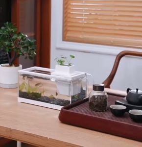 Fish tank small desktop fish tank guppy filter silent heating breeding home aquarium鱼缸小型桌面鱼缸孔雀鱼(READY STOCK)