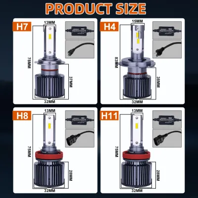 OSRAM Mini CANbus H4 H7 H1 LED ไฟหน้ารถ 50W 6000K รถ 9005 HB3 9006 HB4 H8 H9 H11 หมอกไฟหลอดไฟอัตโนมัติคลาสสิก 3.0