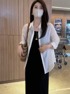 เสื้อคลุมกันแดดผู้หญิงบางระบายอากาศได้ดี ฤดูร้อน 2025 ดีไซน์ใหม่ ดีไซน์ลดอายุ ดีไซน์เย้ายวนใจ เสื้อคลุมกันแดดแบบมีฮู้ด