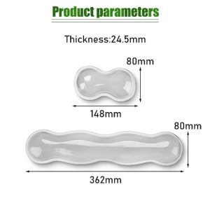 SUERTE Mechanical Keyboard Rest Silicone Transparent Mouse Pad Wrist Protector Cool Hand Rest