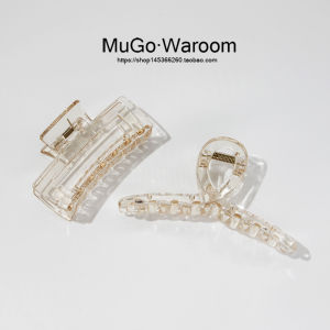 Large Acrylic Hair Clip with Simple Transparent Feel from Korea Fixed Hair Style like European Yunyun Similar to Nina