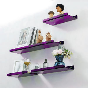 ชั้นวางอะคริลิคสําหรับจัดเก็บลอยชั้นวางหนังสือสําหรับเด็กชั้นวางจอแสดงผลสําหรับห้องน้ําห้องนั่งเล่นห้องครัวตกแต่ง