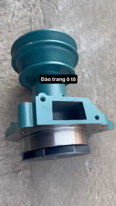 bơm nước HOWO 371 375 VG1062060351 buly 2 tầng có dây cu roa tản nhiệt động cơ cho xe ô tô howo