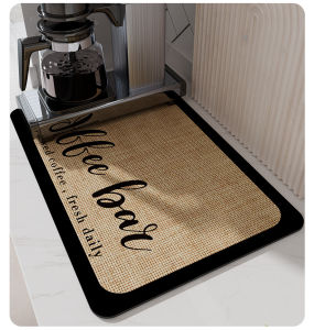 Specool® Coffee Machine Absorbent Mat Kitchen/Bathroom Diatomite Absorbent Mat Quick Dry Tableware Drained Placemat