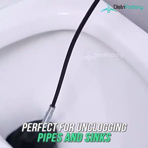 Drain clog remover steel wire cleaning spring pipe dredging tool