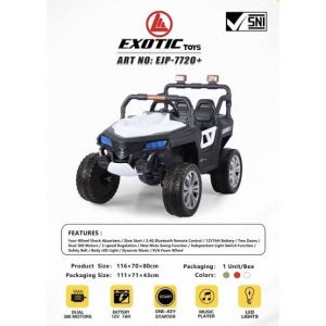 Mobil Aki Jeep Monster 12 Volt 2 Gearbox Exotic 7713