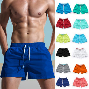 Board Shorts Mens Swim Shorts Swim Trunks Drawstring Elastic Waist Design Quick Dry Sports Short Daily Beach Streetwear Casual