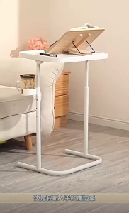 Italian Lifting Side Table Sofa Edge Table Movable Computer Table Adjustable Bedside Desk with Wheels Creative Book Desk