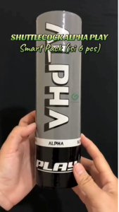 Kok Bulutangkis ALPHA PLAY 3in1 Smart Pack Shuttlecock Original Isi 6