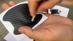 Handle stickers 3D carbon fiber car door stickers car door handle protective film universal for cars