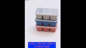 khay làm đá viên 6 ô nhỏ gọn