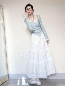 CHANGTONG | Youthful Unique Fashionable Two-Piece Set Top and Skirt