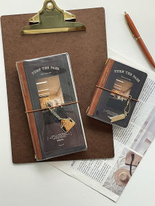 American Retro Travel Passport Notebook High Aesthetic Value Beautiful Diary Notebook Creative Trendy Soft Cover Double Glue Paper