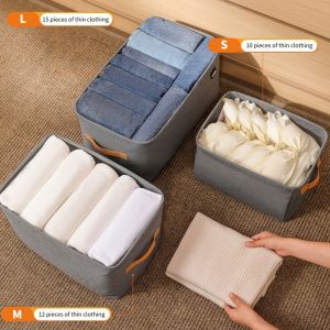 Foldable Clothes Storage Box Organizer Panty Beyond The Box Storage Bag Ottoman Toy Storage Dustproof waterproof thickened Foldable Storage Organizer Box Large Cabinet Wardrobe For Clothes Storage Organizer Foldable Desktop Storage Basket