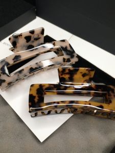 Large Size Grip Hair Volume More than Acetate Hairpin Hair Claw Leopard Print Elegant Large Grab Clip Internet Hot New Hair Claw South Korea