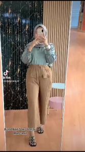 KULOT KNIT HORNET TALI SAKU DEPAN 2 | KULOT KNIT | KULOT KNIT TALI