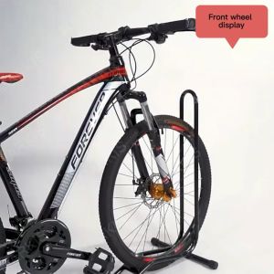 3-in-1Multifunctional Insert Parking Frame Steel L-type Cycling Bicycle Rack Storage Bike Display Stand Wheel Hub Kickstand Repair Rack Parking Holder