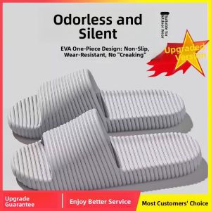 MONLEYTA | Mens Summer Indoor Home Bathroom Silent Anti-Slip EVA Slippers Odorless Footwear Comfortable Lightweight Slip-On Sandals
