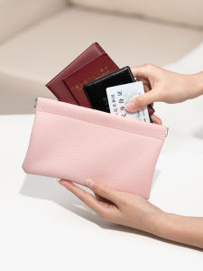 Large Capacity Travel Passport Card Holder Portable Document Storage Bag for Travel Essentials Personal Item Organizer