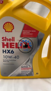 Oli Shell Helix HX-6 SAE 10W-40 4 Liter - Oli Mobil Bensin Semi Sintetis