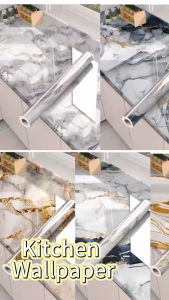 TY HOME kitchen Bathroom Self-adhesive Wall paper Waterproof Stickers Anti-oil Wrap •5meter by 40cm #05