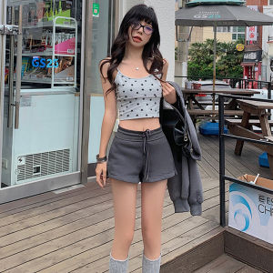 Quần Short Thể Thao Cạp Thấp Cho Nữ Mùa Hè Đa Năng Quần Dài Đến Giữa Bắp Chân Ôm Sát Cơ Thể Quần Bó Hở Mông