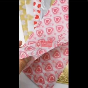 10pcs Printed HEART Japanese paper Valentines Day copy paper 17g Sydney paper