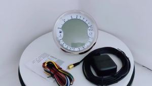 ELING 85mm 6in1 Digital GPS Speedometer Tachometer Water Temp Fuel Level 5Bar 10Bar Oil Pressure Voltmeter 12V 24V for Car RV