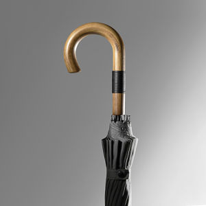 เครื่องปรับมือร่มใหญ่ ร่มไม้กันลม 16ซี่ ธุรกิจธุรกิจญี่ปุ่นฝน ร่มมือจับยาว ยี่ปุ่นสำหรับผู้ชาย-ผู้หญิง Payung Bening ขนาด 120ซม