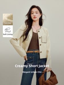 INMAN | Áo Khoác Ngắn Phong Cách Pháp Dành Cho Người Đi Làm Phong Cách Bán Formal Ôm Sát