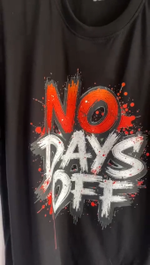 Kaos Motivasi Semangat Tanpa Libur No Days Off Bahan Premium Katun Combed Nyaman Di Pakai Kaos Pria Kaos Murah