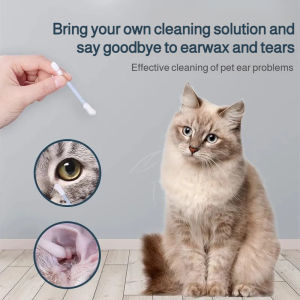 Essential Oil Earwax Cleaning Stick Pet Ear Canal Cleaning Cotton Swab Gentle Safe Pet Hygiene Cleaning Supplies for Dogs Cats