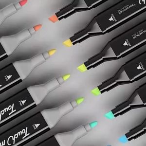 TOUCH 24/30/48/60/80/168/262 Multi Colour Colors Marker Pen Set Double Head Art Markers Brush Pen Children Art Tip Drawing Markers Pen
