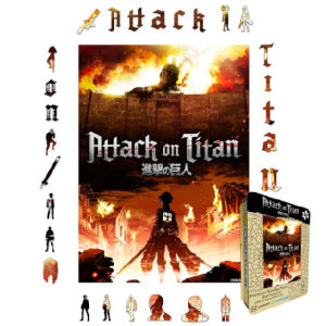Crafthub Attack on Titan - Anime Battle Portrait Display | Thicker and high quality wooden jigsaw puzzle board games