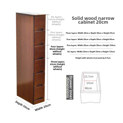 Solid Wood Drawer-type Storage Cabinet 40cm