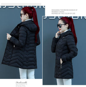 Slim Fit Fashion Light Thickened Belted Winter Down Coat