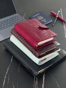 Filofax | Genuine Leather Croc-Embossed 2027 Ring Binder Notebook